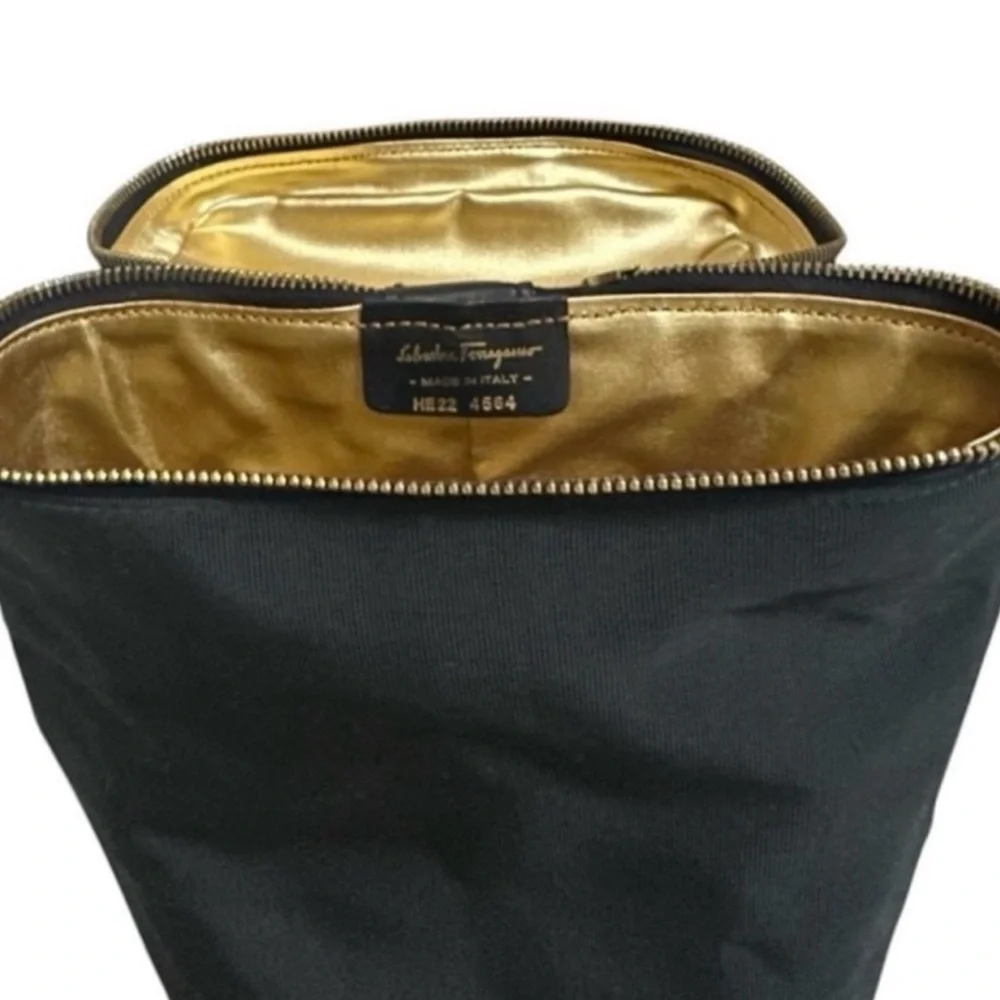 Salvatore Ferragamo Vintage Black Grosgrain Vara Bow Shoe, Shoulder Bag
